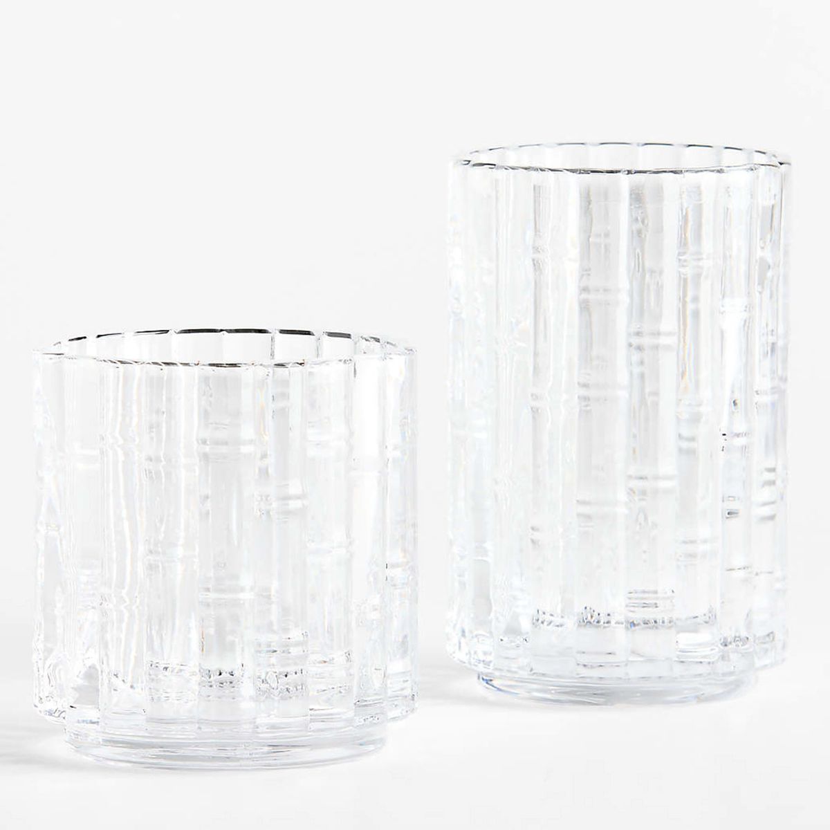 CRATE & BARREL - Vaso Largo Bamboo Crate & Barrel