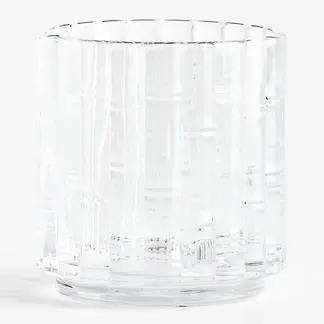 CRATE & BARREL - Vaso Corto Bamboo