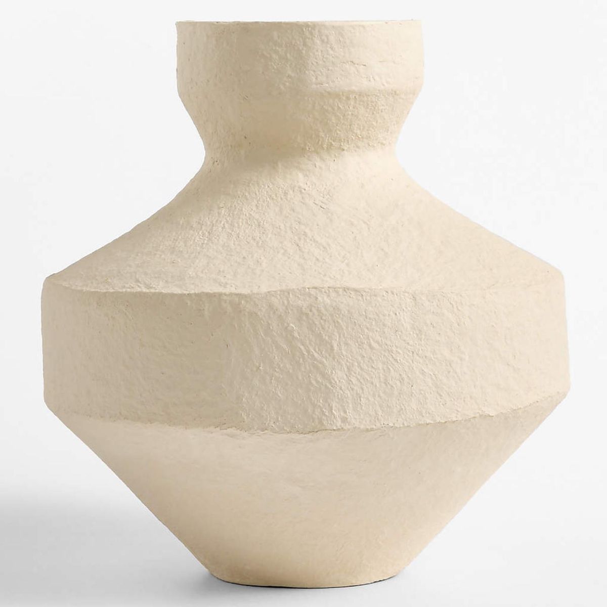 CRATE & BARREL - Jarron Marla papel mache 36 cm