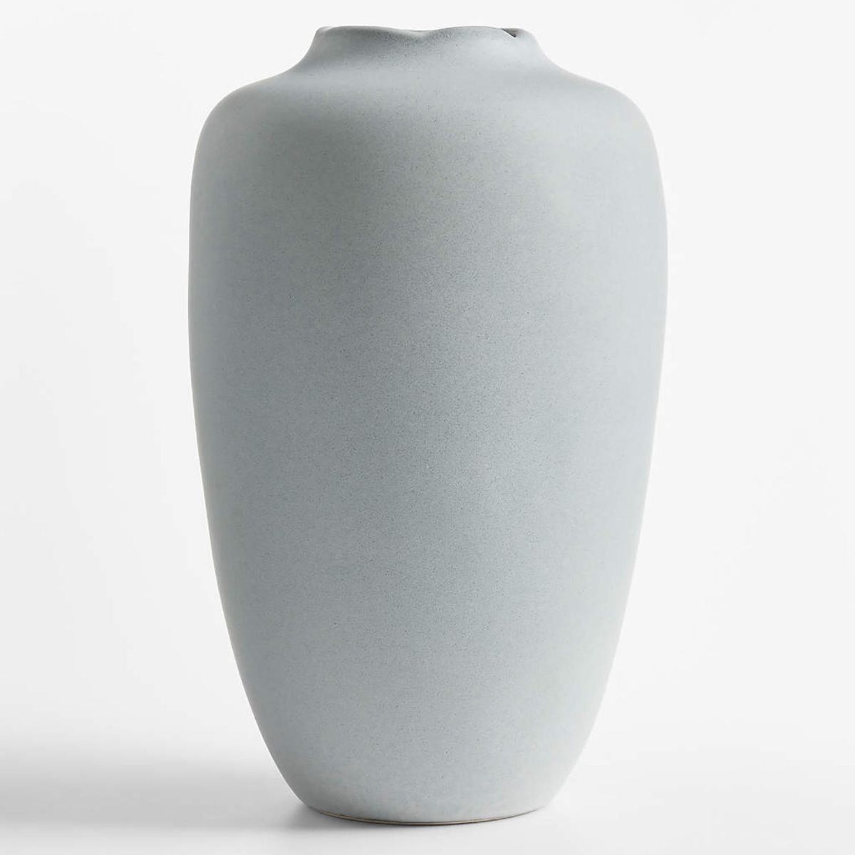 CRATE & BARREL - Pompeii Vase Gray Blue 13