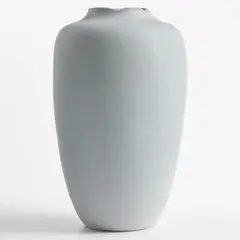CRATE & BARREL - Pompeii Vase Gray Blue 13