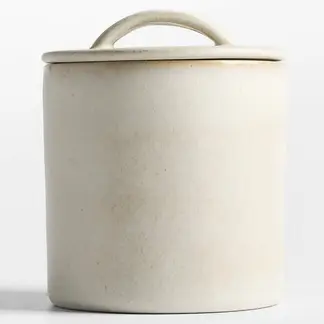 CRATE & BARREL - Contenedor Juno Gres 16Cm