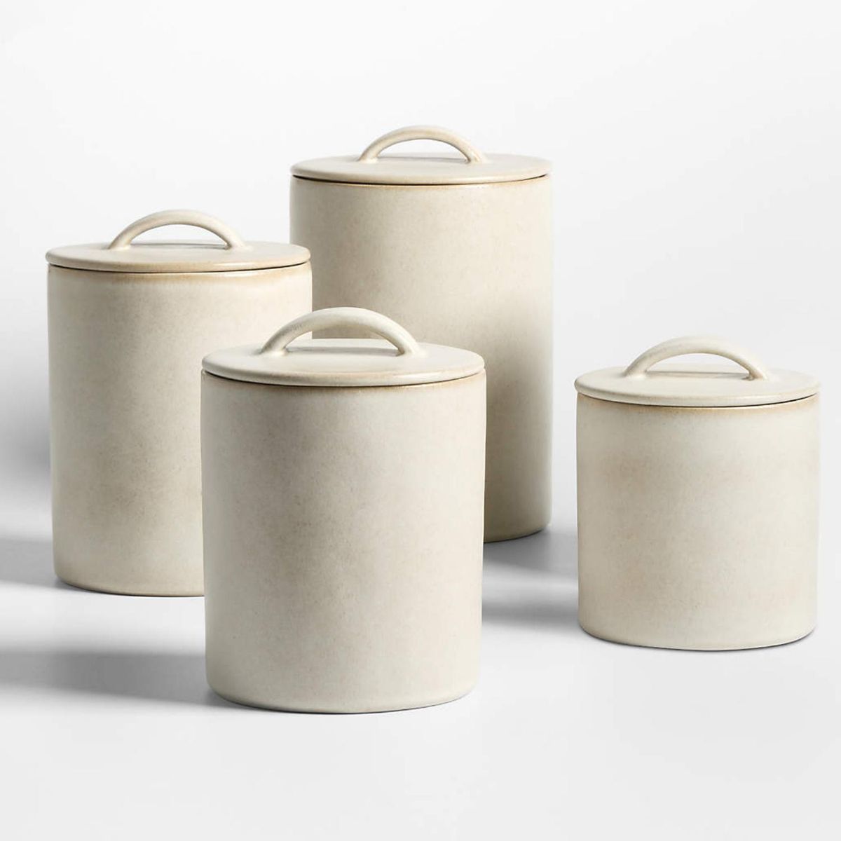 CRATE & BARREL - Contenedor Juno Gres 16Cm Crate & Barrel