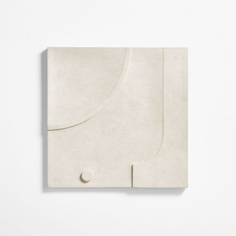 CRATE & BARREL - Arte Pared Azulejos Blanco Tall Taso Crate & Barrel