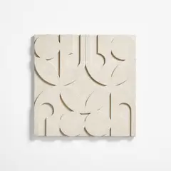 CRATE & BARREL - Arte Pared Azulejos Blanco Tall Frye