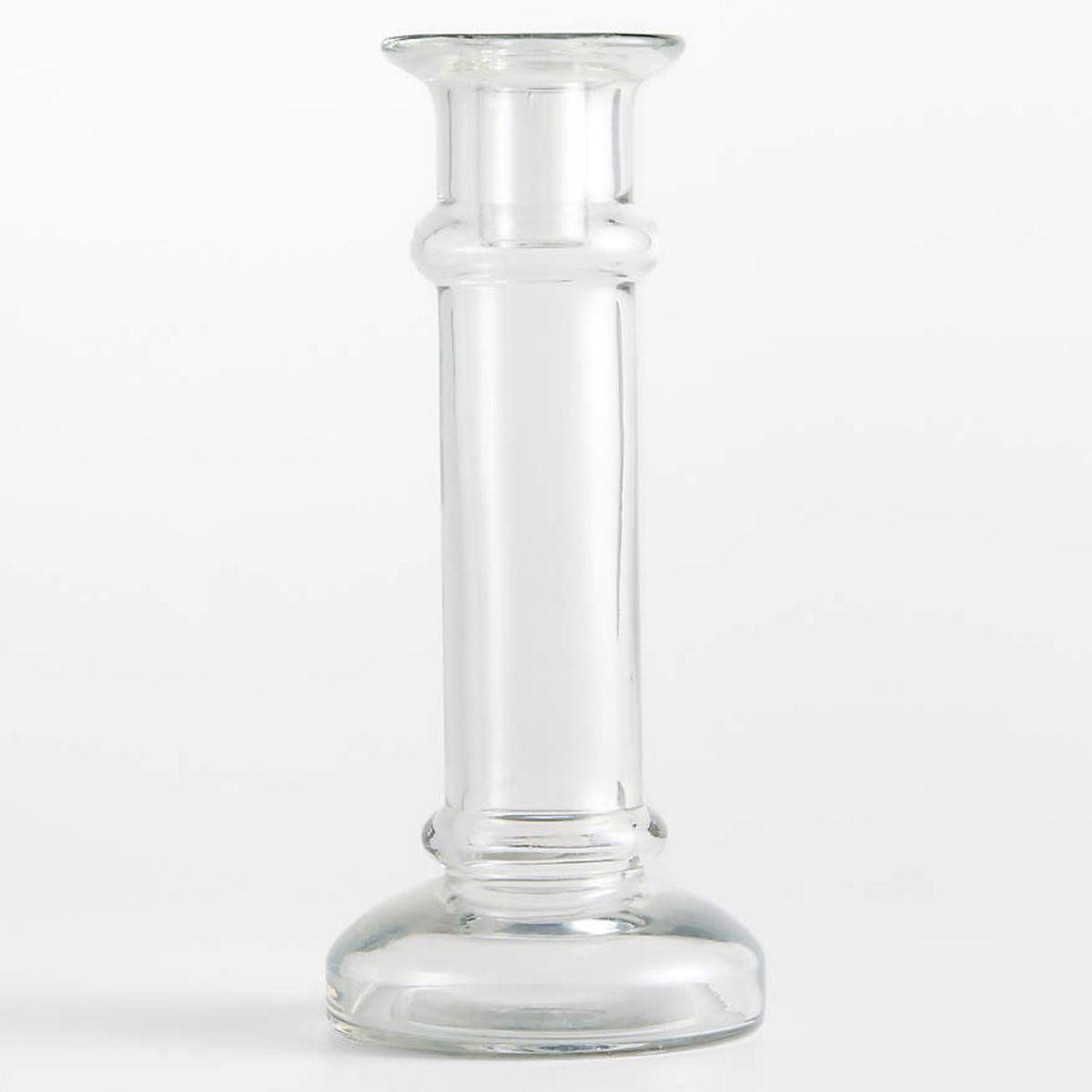 CRATE & BARREL - Candelabro De Vidrio Transparente Kati Crate & Barrel
