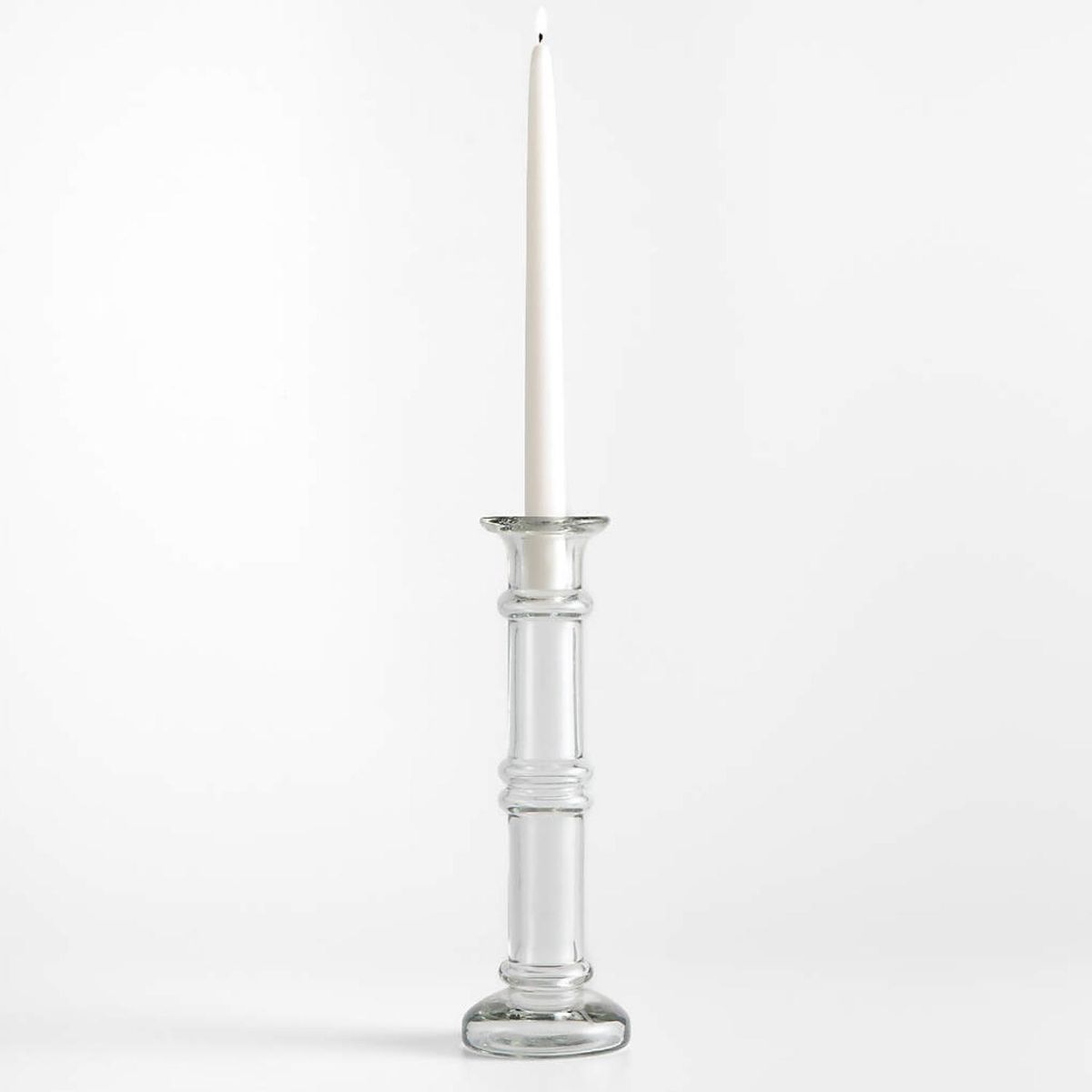 CRATE & BARREL - Candelabro De Cristal Transparente Darwin Crate & Barrel