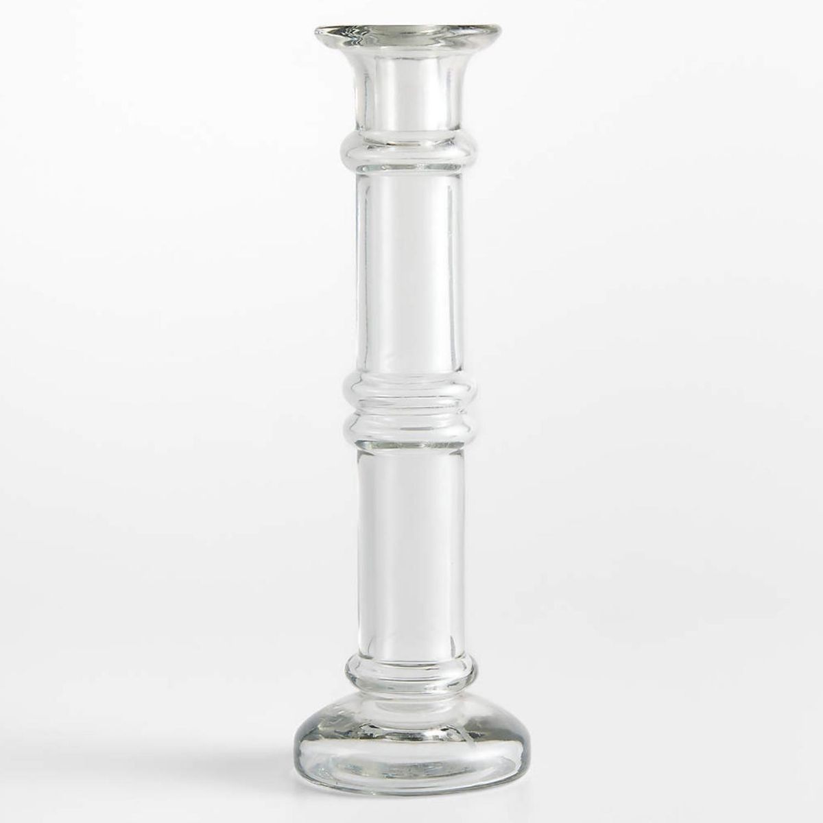 CRATE & BARREL - Candelabro De Cristal Transparente Darwin Crate & Barrel