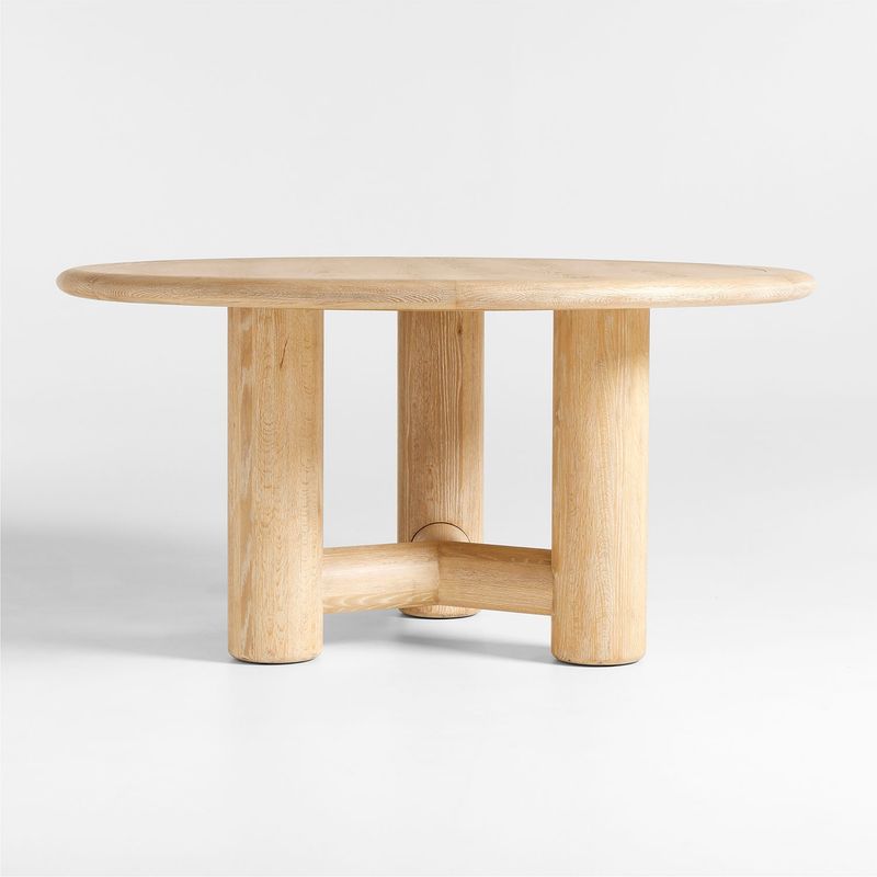 CRATE & BARREL - Mesa Comedor Redonda Henrik Natural Crate & Barrel