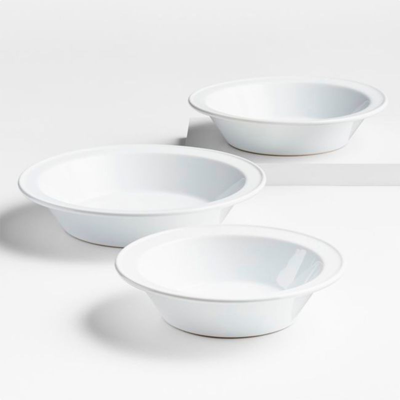 CRATE & BARREL - Set 3 Platos De Pie Potluck Crate & Barrel