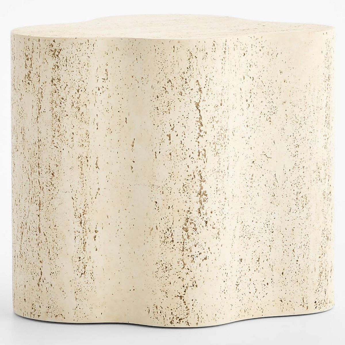 CRATE & BARREL - Fleur Side Table Resin Crate & Barrel