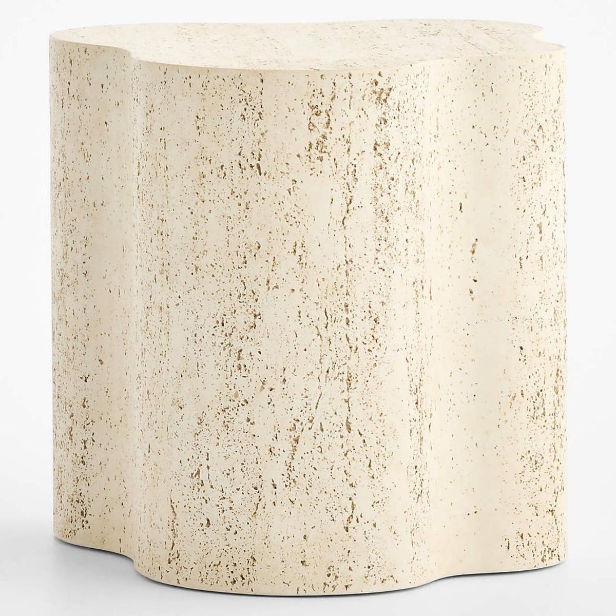 CRATE & BARREL - Fleur Side Table Resin Crate & Barrel
