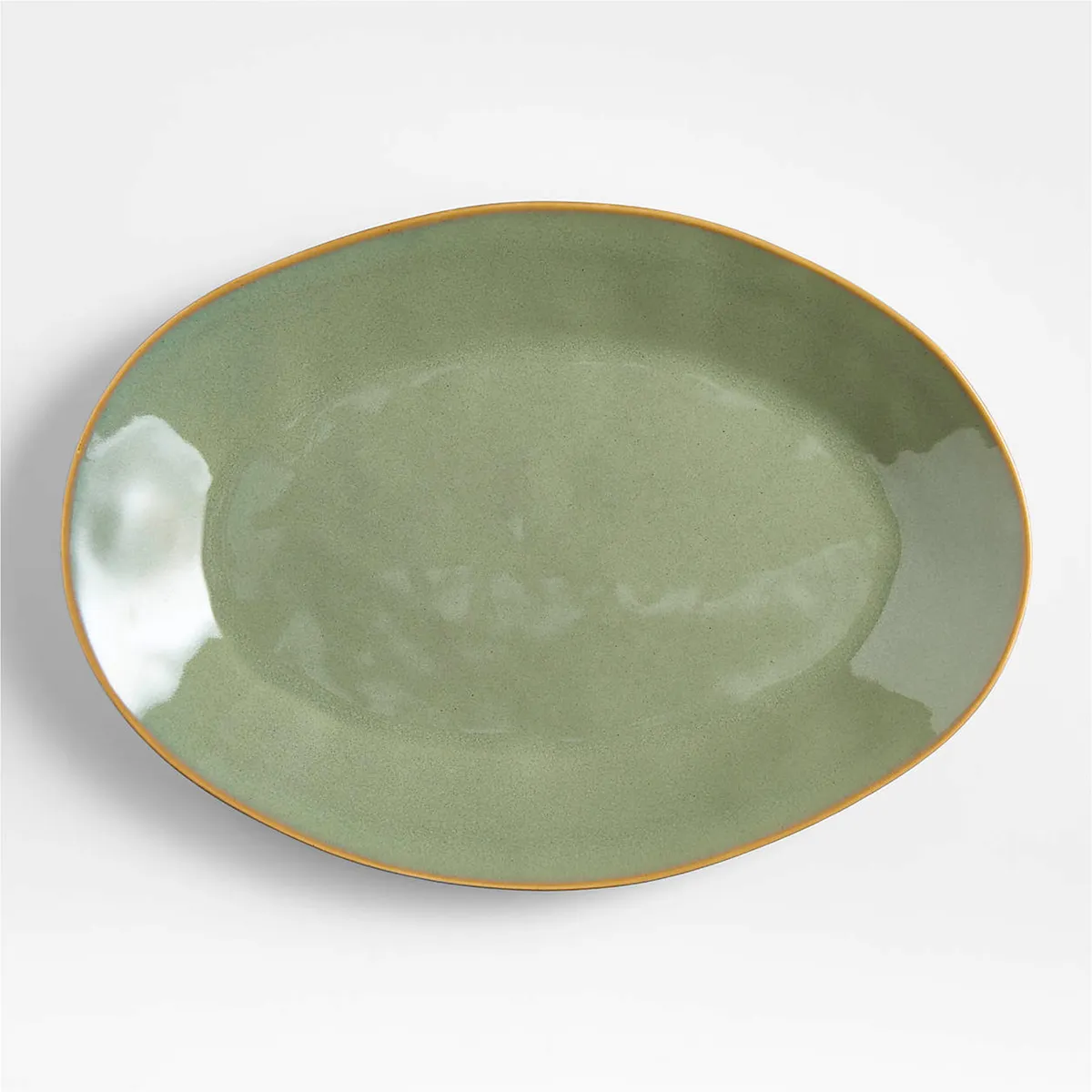 CRATE & BARREL - Fuente Oval Marin Sage Aloe Crate & Barrel