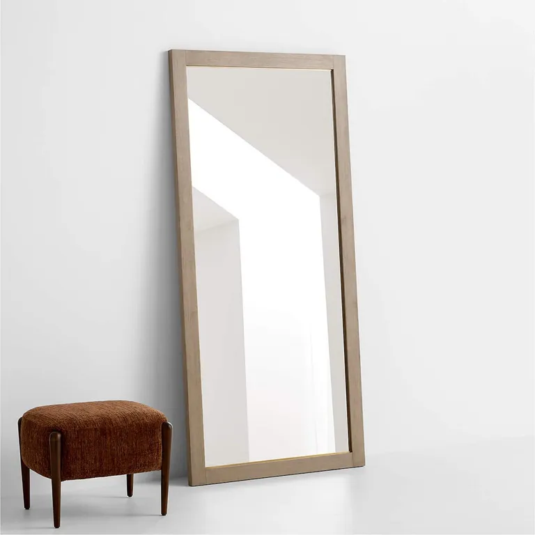 CRATE & BARREL Espejo de Suelo Keane Natural