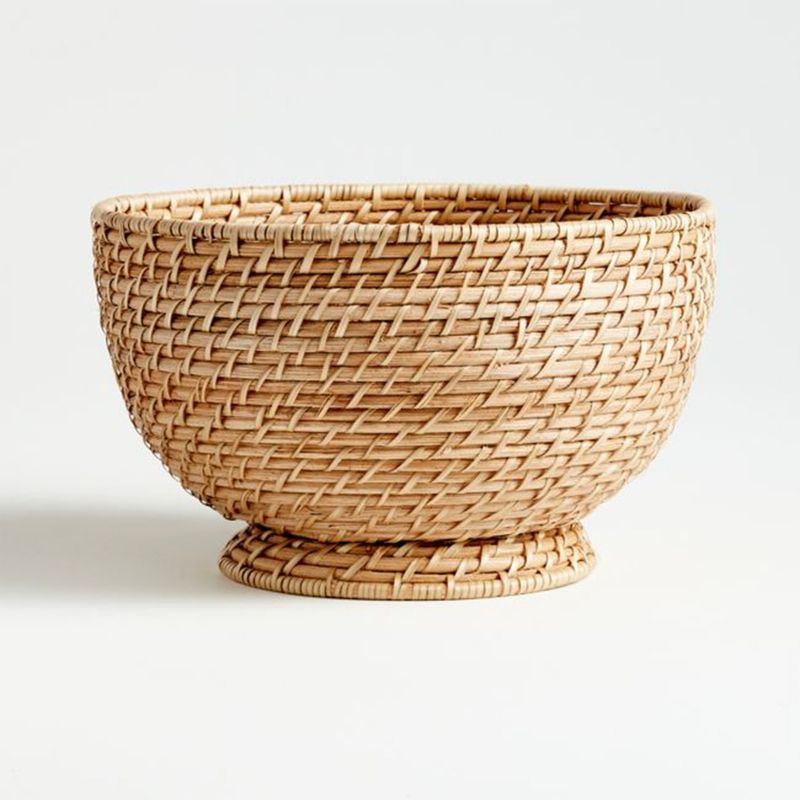 CRATE & BARREL - Canasto Redondo Artesia Crate & Barrel