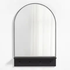 CRATE & BARREL - Espejo Entrada Edge Negro