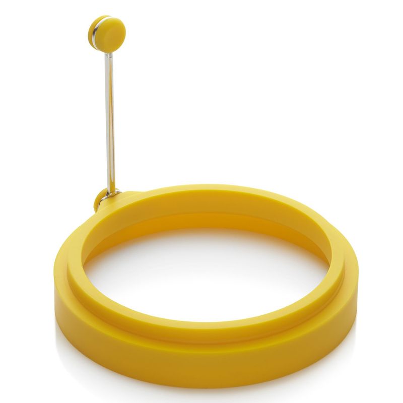 CRATE & BARREL - Anillo Para Panqueque/Huevo De Silicona Amarillo