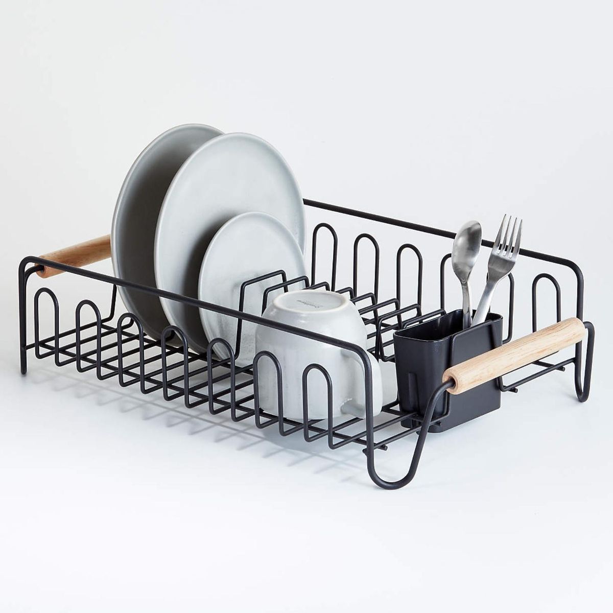 CRATE & BARREL - Secador De Platos Negro Crate & Barrel
