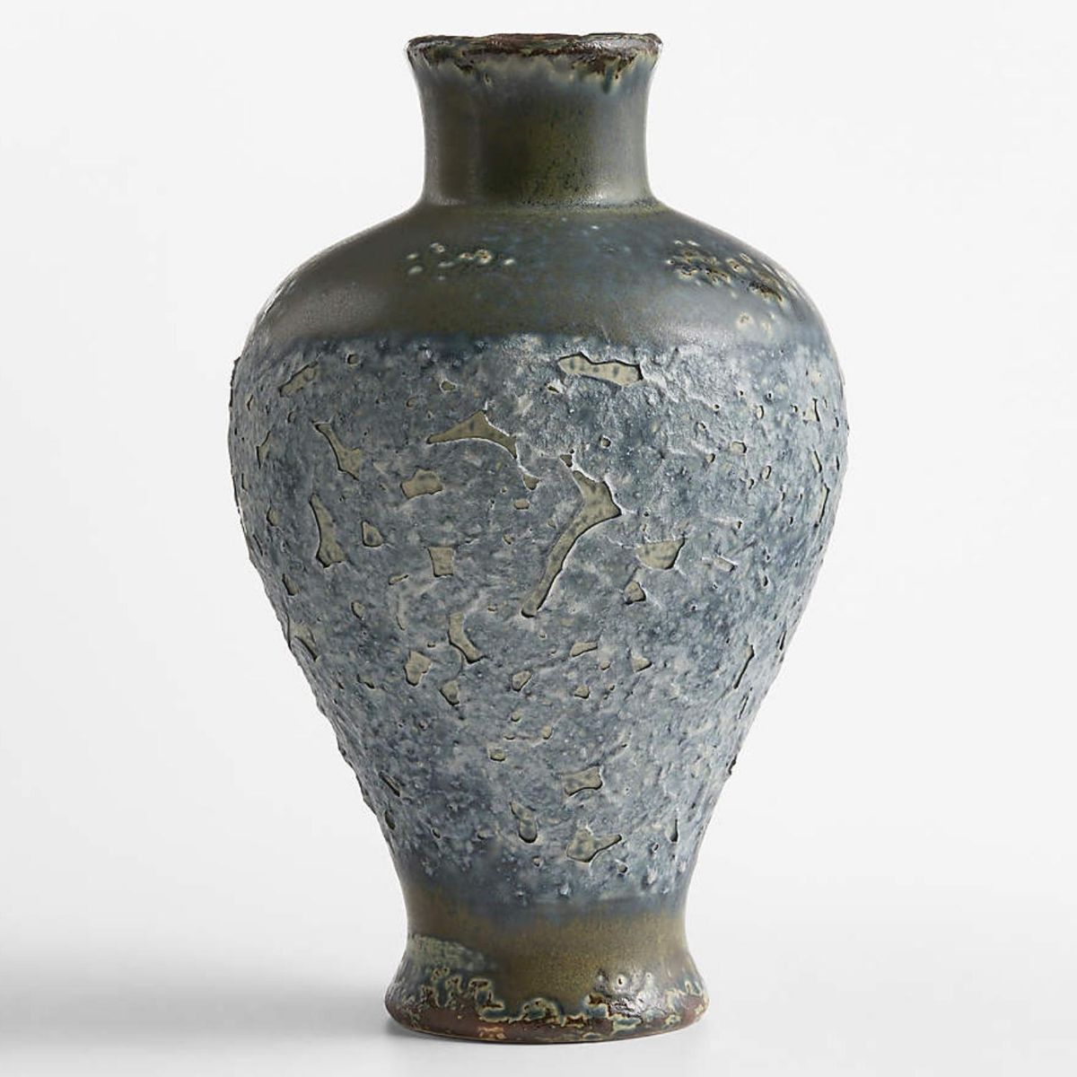 CRATE & BARREL - Jarrón Pompeya Azul Crate & Barrel