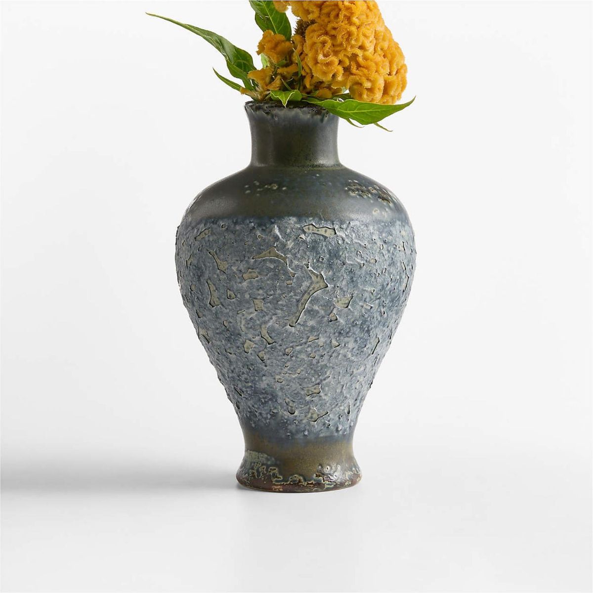 CRATE & BARREL - Jarrón Pompeya Azul Crate & Barrel
