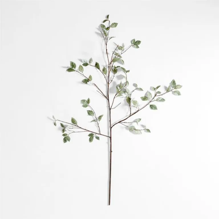 CRATE & BARREL Rama Hoja Verde Salvia Artificial
