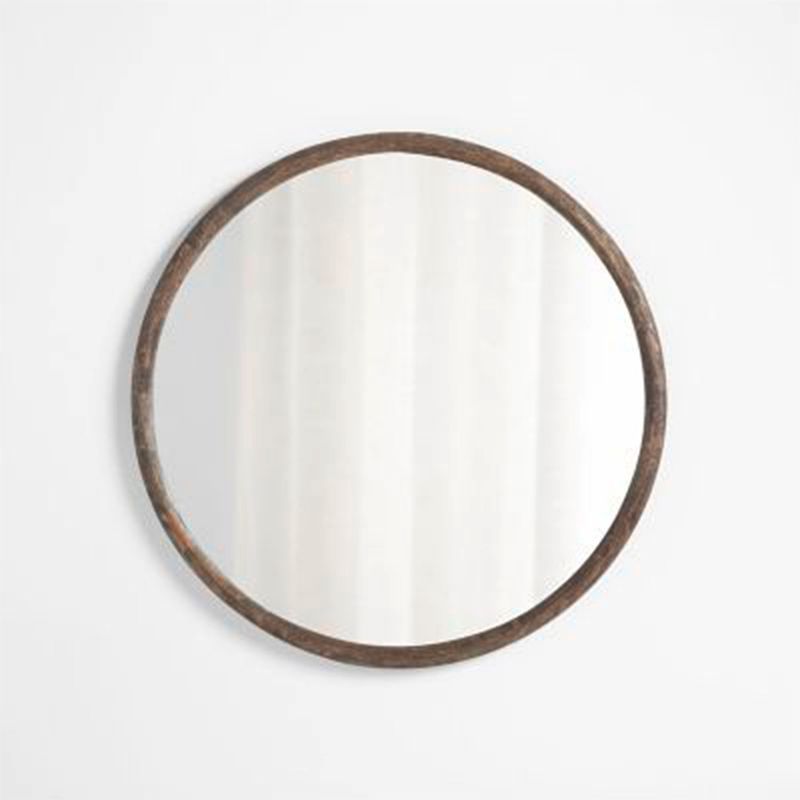 CRATE & BARREL - Espejo Pared Redondo Natia Negro Crate & Barrel