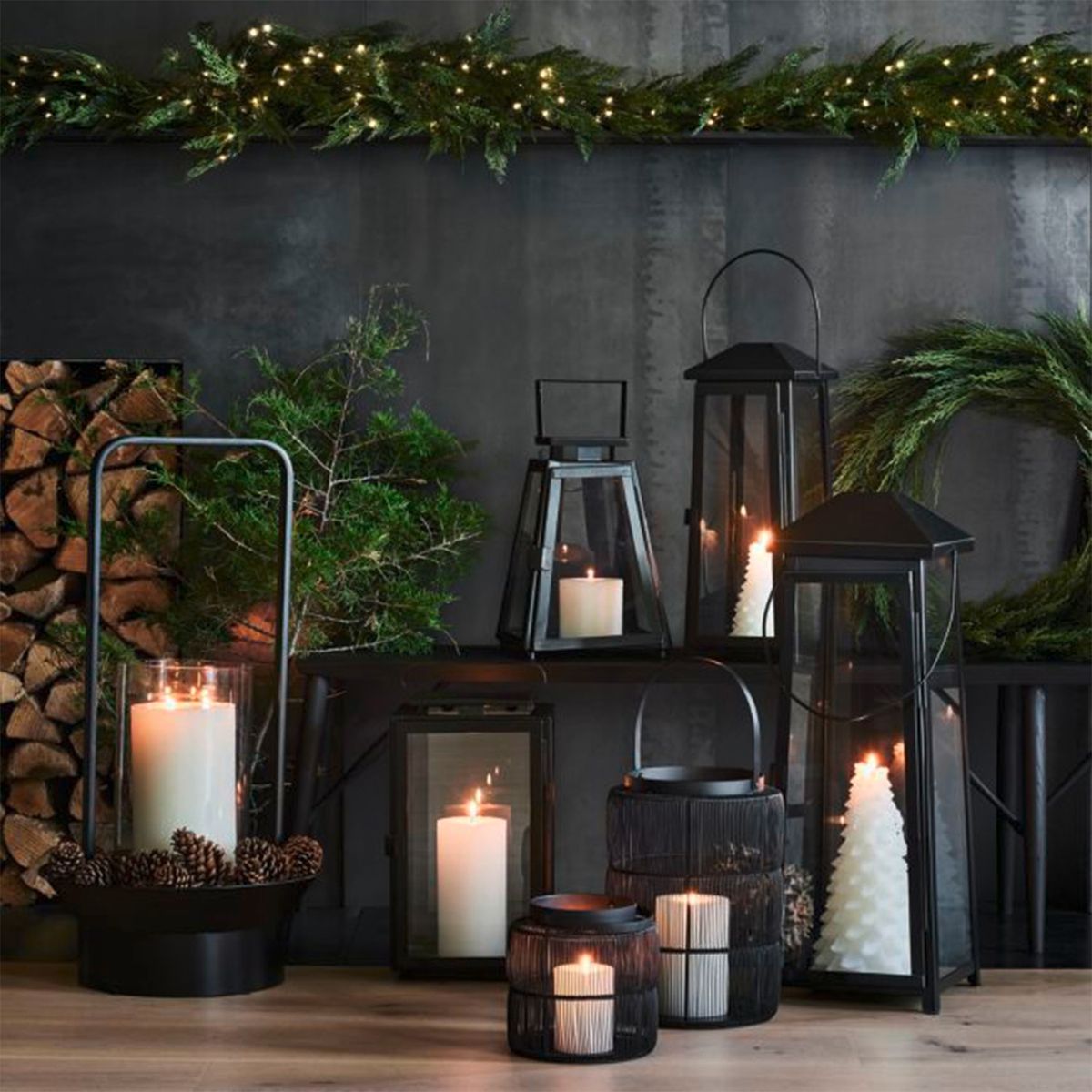CRATE & BARREL - Farol Ora Negro Crate&Barrel