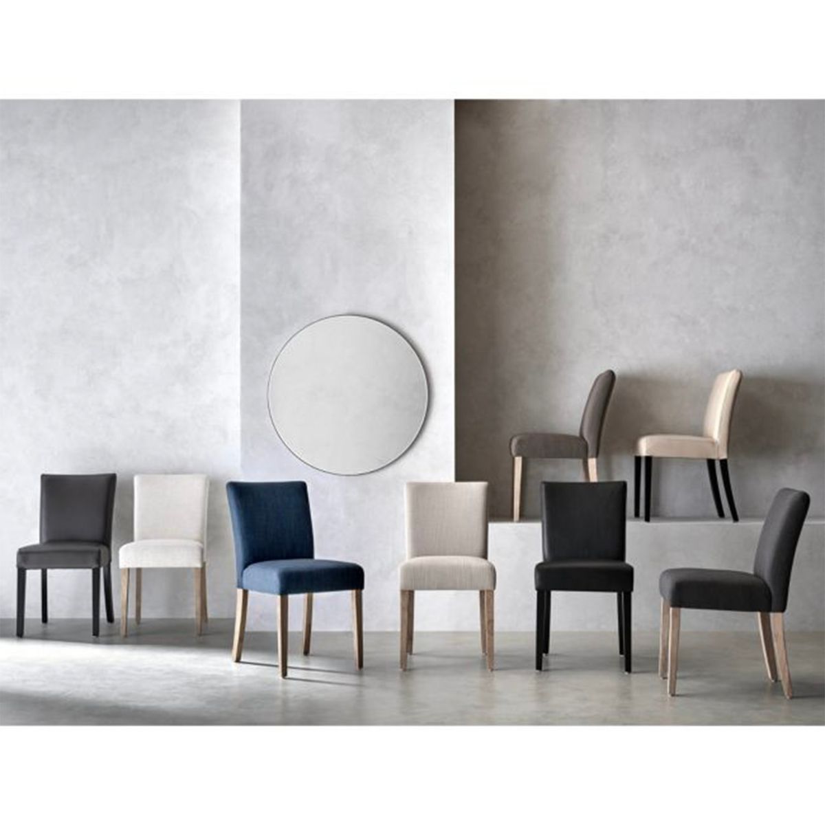 CRATE & BARREL - Silla Comedor Lowe Cuero Crate & Barrel