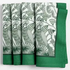 CRATE & BARREL - Indochine Green Napkin S/4
