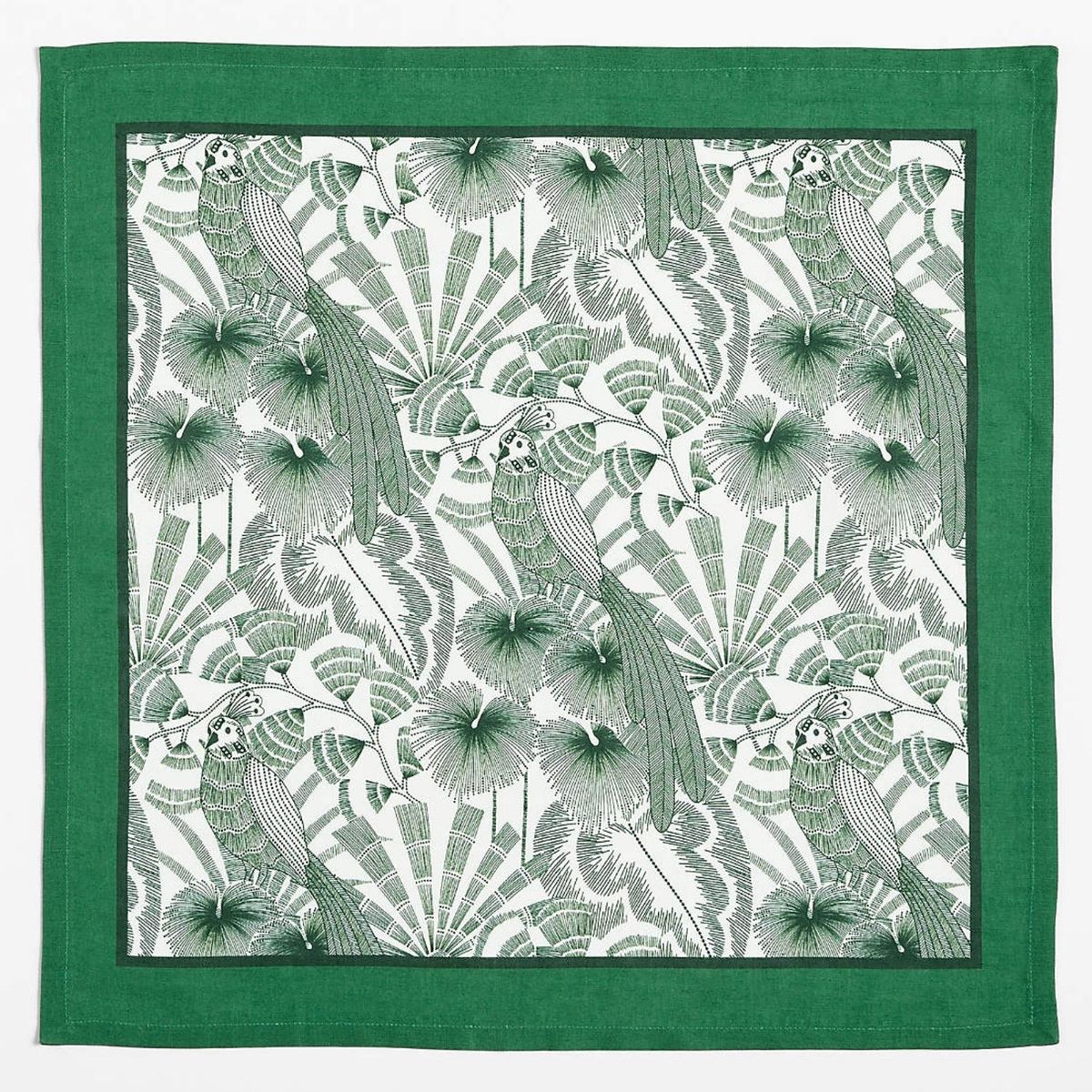 CRATE & BARREL - Indochine Green Napkin S/4