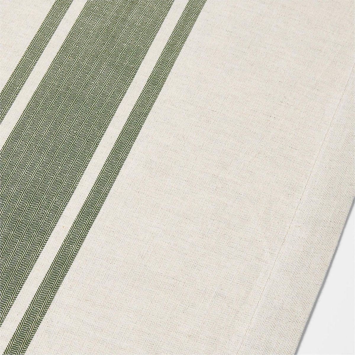 CRATE & BARREL - Camino De Mesa Rayas Verde Crate & Barrel
