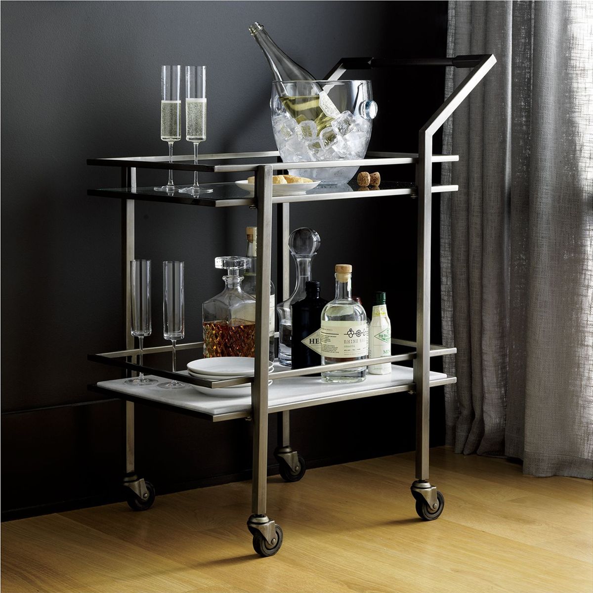 CRATE & BARREL - Carrito De Bar Renee