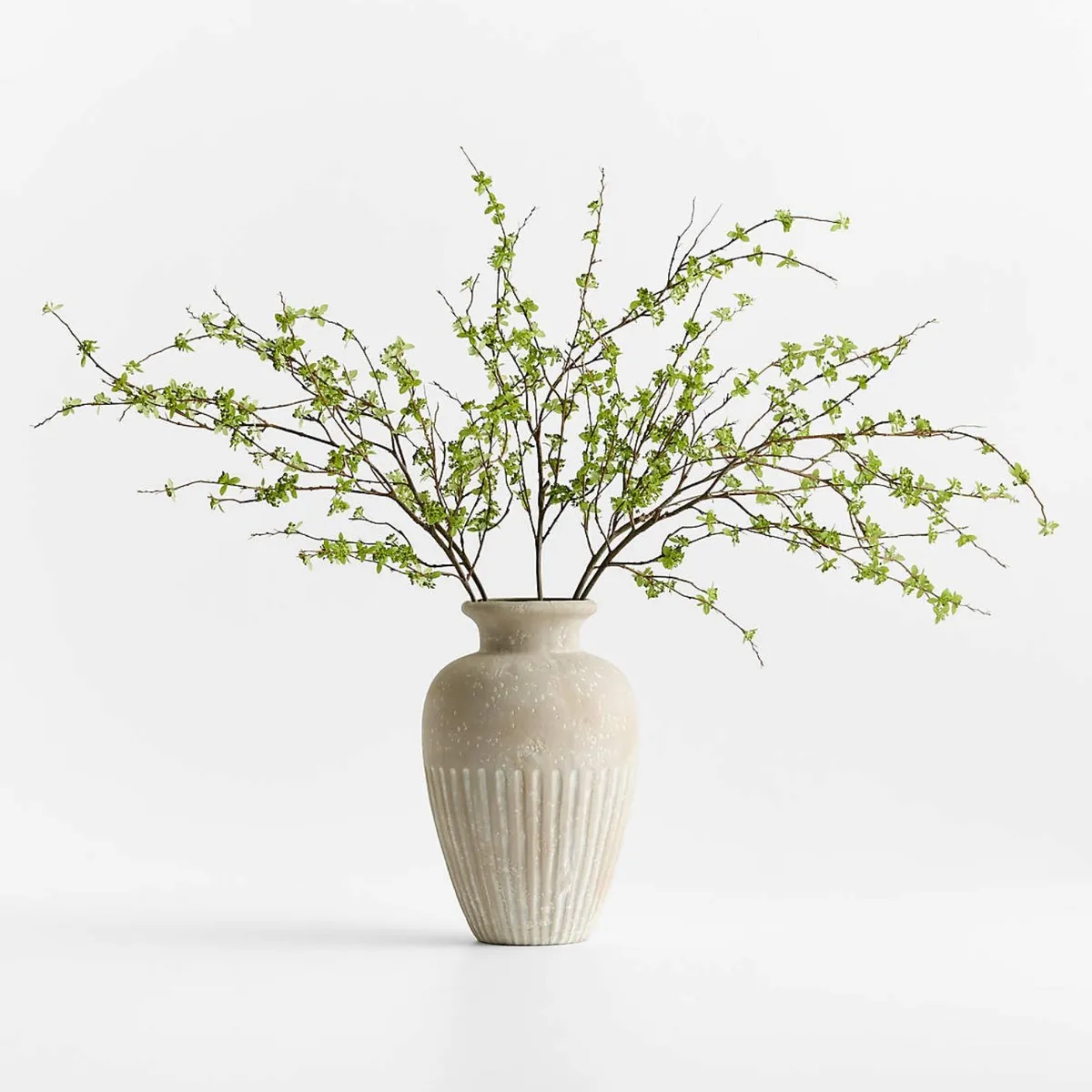 CRATE & BARREL - Rama Artificial De Hojas Verdes 130Cm Crate & Barrel