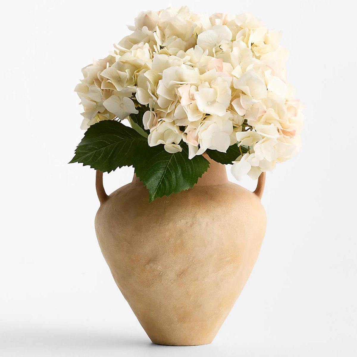 CRATE & BARREL - Rama artificial hortensia blanca 76cm