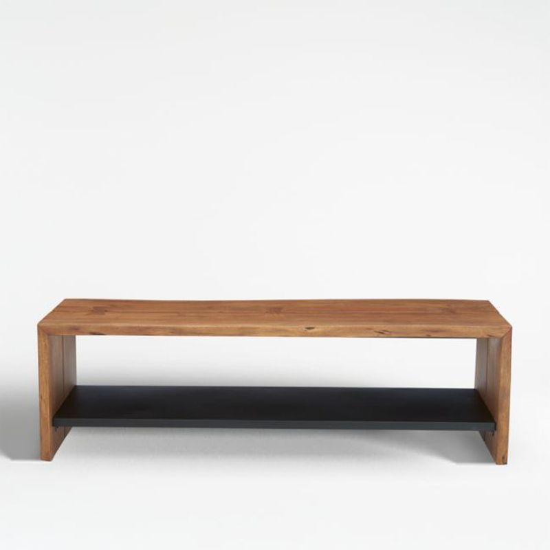 CRATE & BARREL - Banca Yukon Con Estante Crate & Barrel
