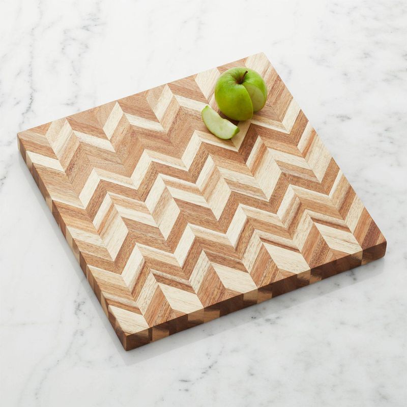 CRATE & BARREL - Tabla para Cortar Herringbone Crate & Barrel