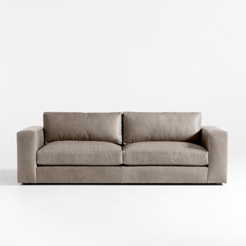CRATE & BARREL - Sofá Oceanside Cuero Crate & Barrel