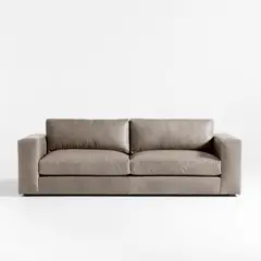 CRATE & BARREL - Sofá Oceanside Cuero