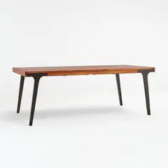 CRATE & BARREL - Mesa Comedor Lakin Teca 205 Cm Extensible