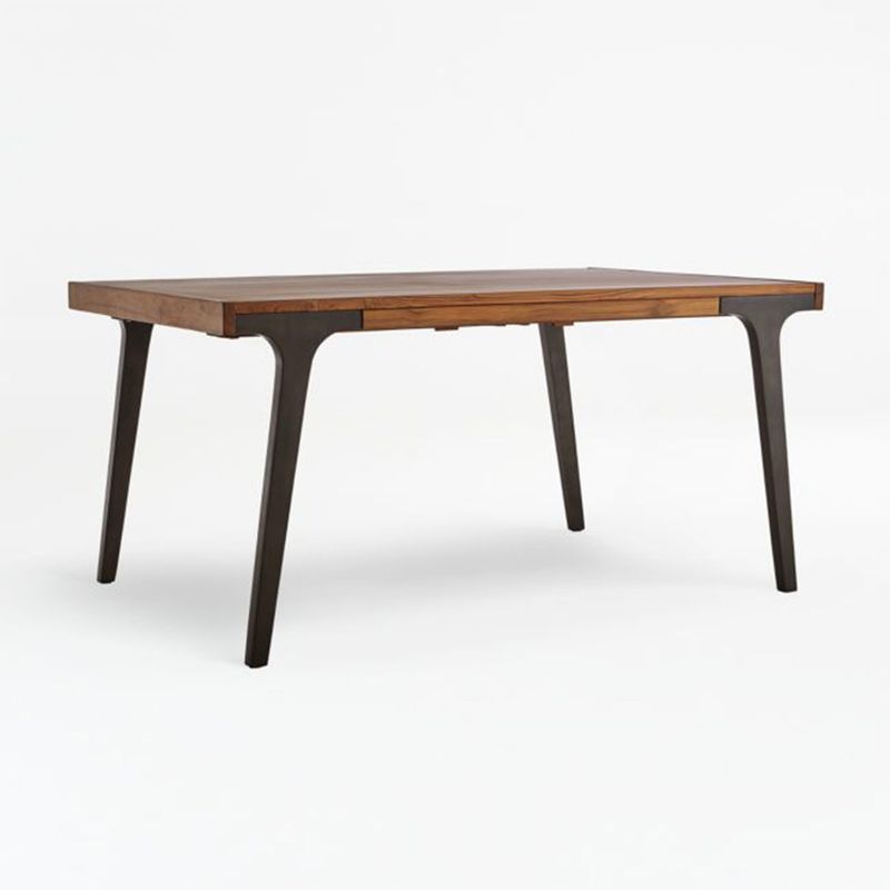 CRATE & BARREL - Mesa Comedor Lakin Teca 155 Cm Extensible Crate & Barrel