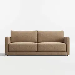 CRATE & BARREL - Sofá Gather Profundo 226 Cm Café