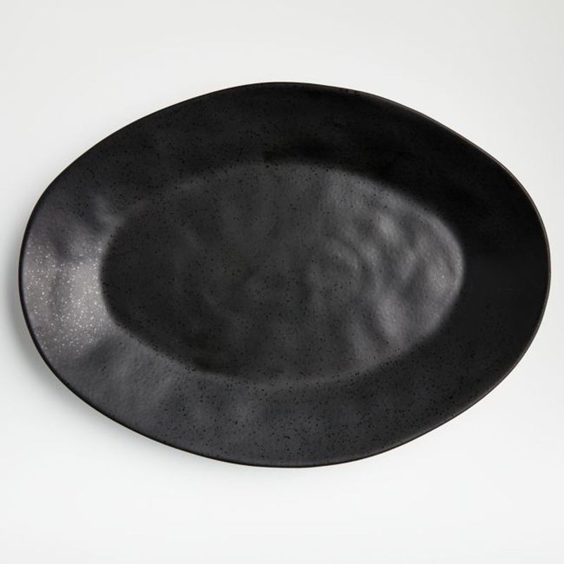 CRATE & BARREL - Fuente Oval Marin Negro 51 Cm Crate & Barrel