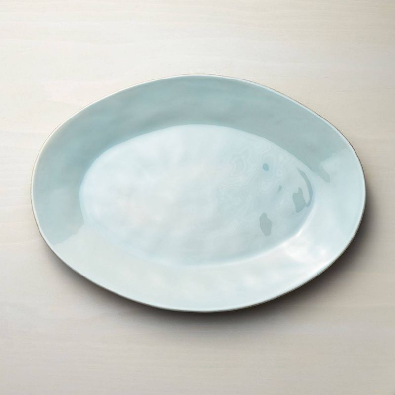 CRATE & BARREL - Fuente Oval Marin Azul Grande Crate & Barrel