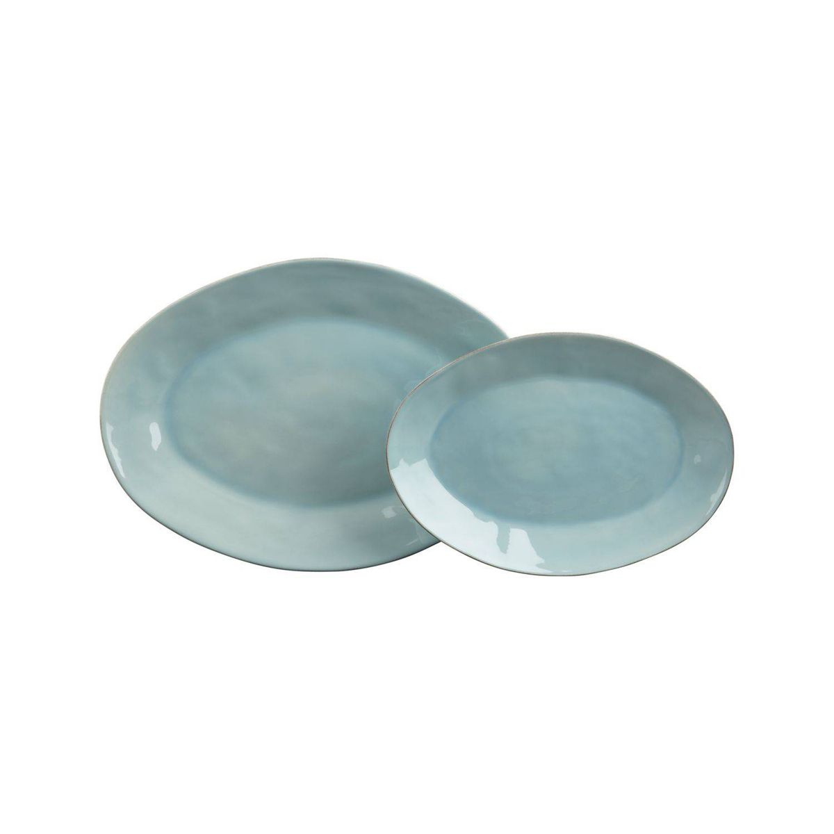 CRATE & BARREL - Fuente Oval Marin Azul Grande Crate & Barrel