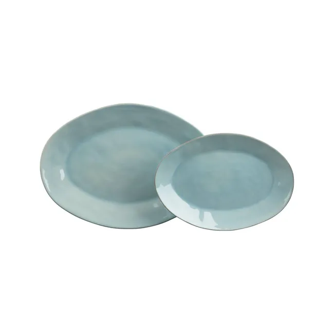 CRATE & BARREL - Fuente Oval Marin Azul Grande Crate & Barrel