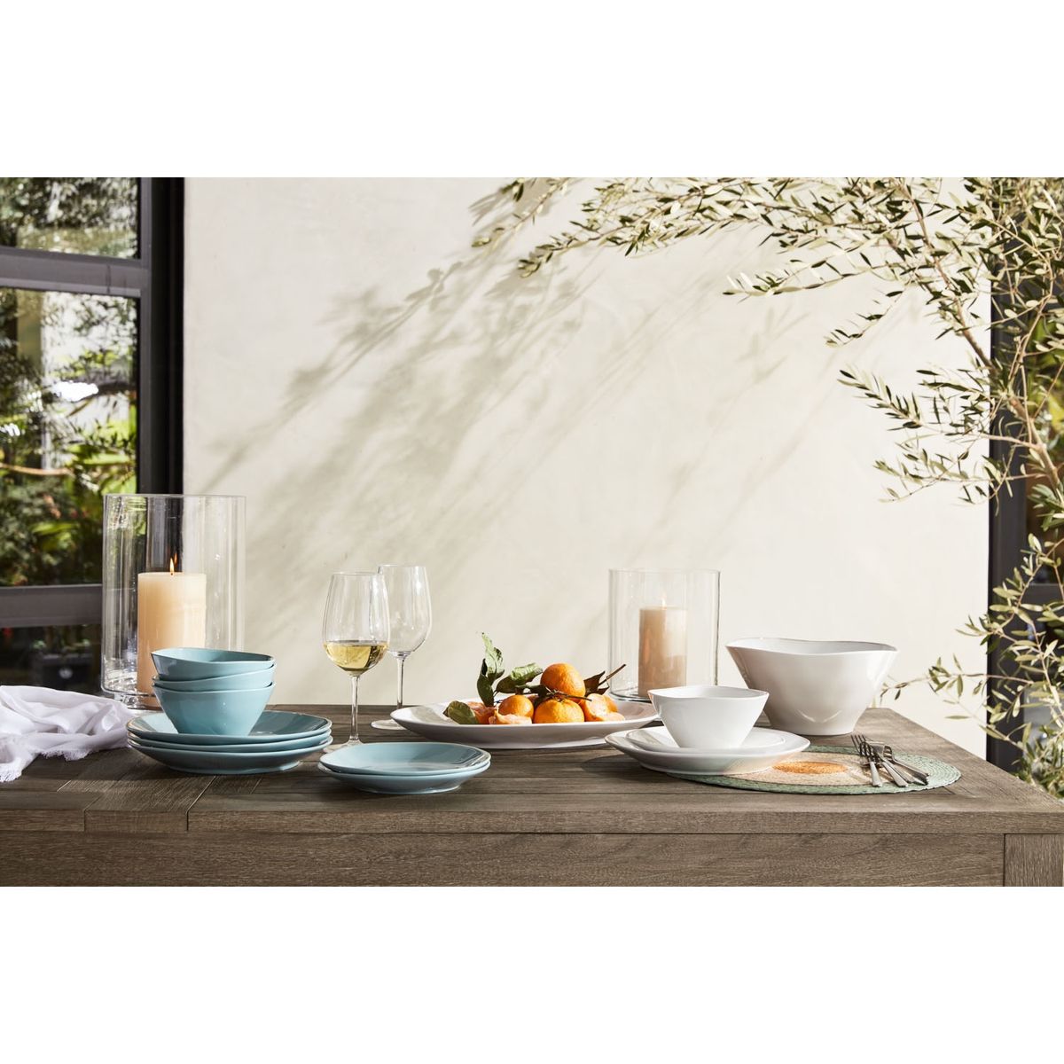 CRATE & BARREL - Bowl Melamina Marin Azul Crate & Barrel