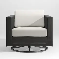 CRATE & BARREL - Silla Exterior Dune Giratoria