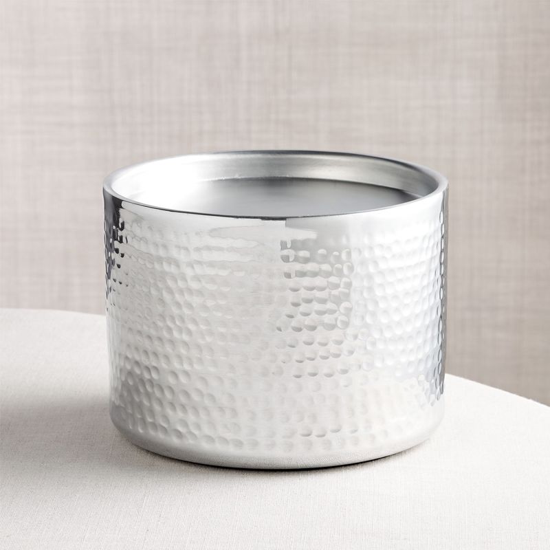 CRATE & BARREL - Base Plateada Bash para Dispensador de Refrescos