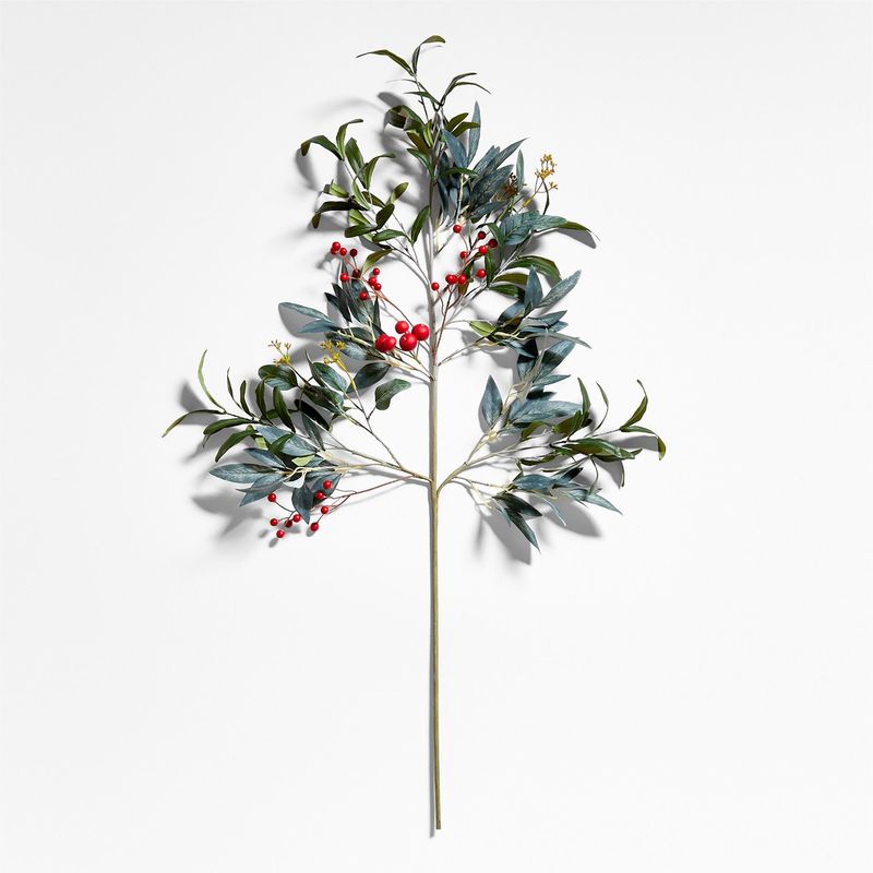 CRATE & BARREL - Tallo De Aceituna Y Bayas Crate & Barrel