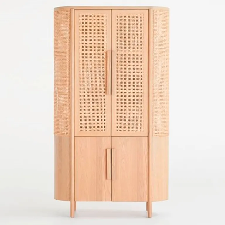 CRATE & BARREL Estante Caned Natural